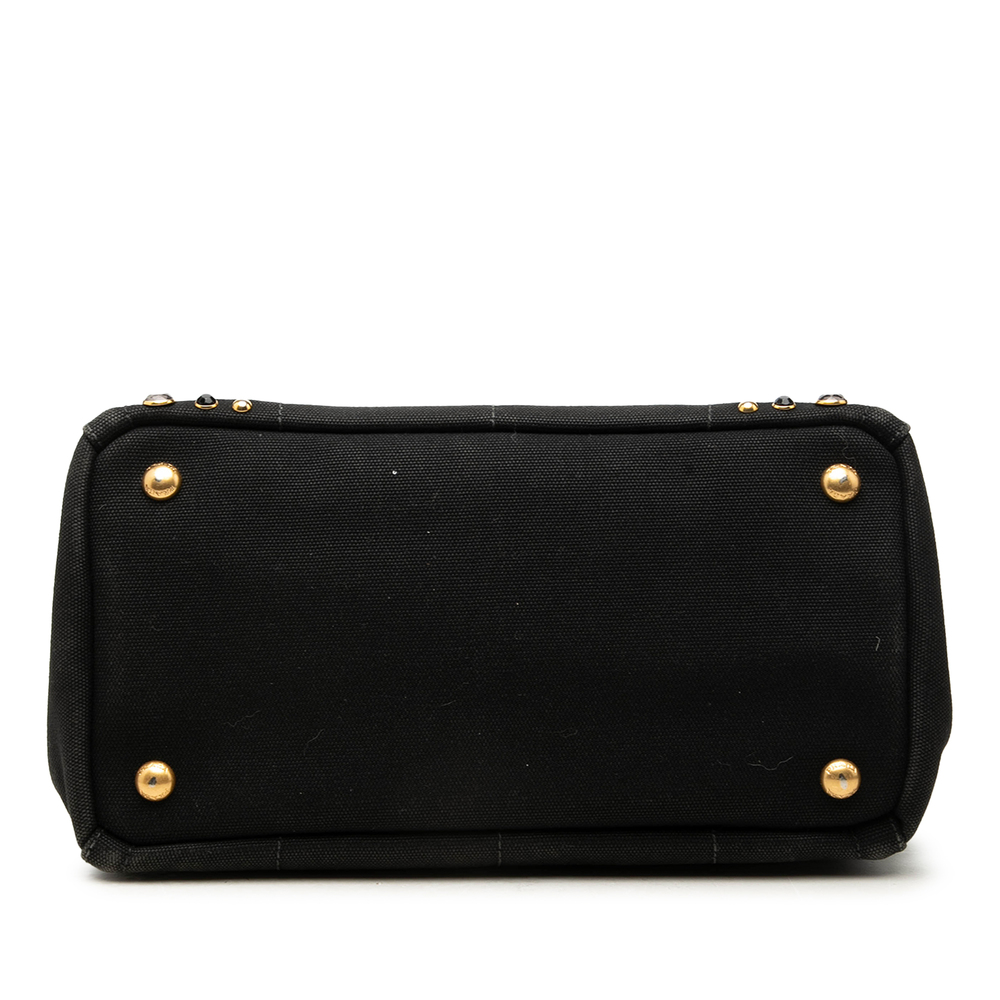 Pre-Loved Prada Small Canvas Canapa Bijoux Satchel - Picture 3 of 6